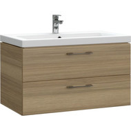 Тумба подвесная с раковиной Cersanit Lara 80 см A63416, орех фото 