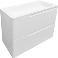 Тумба подвесная с раковиной Эстет Kare Luxe 70 см (2 ящика) ФР-00007073 фото 