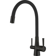 Смеситель для кухни Lemark Comfort LM3075BL, черный фото 