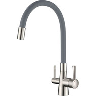 Смеситель для кухни Lemark Comfort LM3075BN, никель/серый фото 