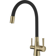 Смеситель для кухни Lemark Comfort LM3075B, бронза/черный фото 