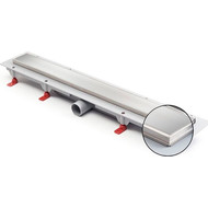 Трап Azario Klasik 55 см (с рамкой из нержавеющей стали) AZ-CH 550 KN, хром матовый фото 