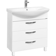 Тумба напольная с раковиной Акватон Ария 80Н см 1A1413K0AA010, белый фото 