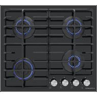 Газовая варочная поверхность Maunfeld EGHG.64.6CB/G (чёрное стекло) фото 