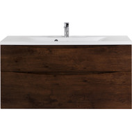 Тумба подвесная с раковиной BelBagno MARINO-H60-1200-2C-SO-RW-P 120 см, Rovere Moro фото 