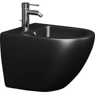 Биде подвесное ceramicanova Metropol CN4003MB, черный матовый фото 
