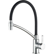 Смеситель для кухни Haiba HB73643-7, хром/черный фото 