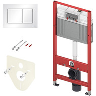 Инсталляция для подвесного унитаза TECEbase 2.0 9400413 (кнопка белая) фото 