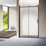 Душевая дверь Vincea Como 130 см VPS-1C130CLB (стекло 8 мм), черный/прозрачное фото 