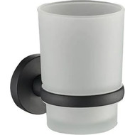 Стакан для зубных щеток Haiba HB8706, цвет чёрный матовый фото 