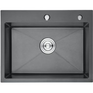 Кухонная мойка Gerhans K36045B 1 мм, PVD графит, Цвет производителя: графит фото 