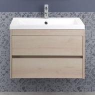 Тумба подвесная с раковиной Art&Max Family-750-2C-SO-PB 75 см, сканди фото 