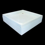 Акриловый поддон Bas Аполло 90х90 см с ножками ( 2 боковых экрана) фото 