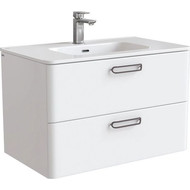 Тумба подвесная с раковиной Iddis Brick 80 см BRI80W0i95K, белый глянец фото 