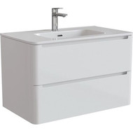 Тумба подвесная с раковиной Iddis Edifice 80 см EDI80W0i95K, белый глянец фото 