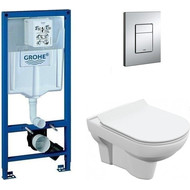 Инсталляция Grohe Rapid SL с подвесным унитазом Cersanit City New Clean On фото 