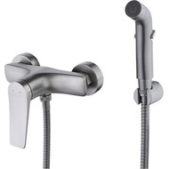 Набор для гигиенического душа Lemark Bronx LM3718GM, графит фото 