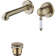 Смеситель для раковины настенный Lemark Villa LM4826B, бронза фото 