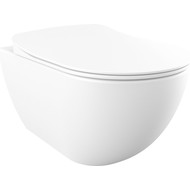 Унитаз-биде подвесной безободковый Creavit Free FE322.G0000, белый матовый фото 