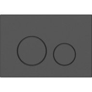 Кнопка смыва Cersanit Twins A63525, черный матовый фото 