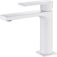 Смеситель для раковины AQG Alpha 01ALP100BL, белый матовый фото 