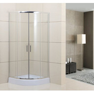 Душевое ограждение BelBagno 85x85 см UNO-195-R-2-85-C-Cr, хром/прозрачное фото 