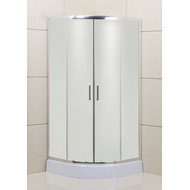 Душевое ограждение BelBagno 80x80 см UNO-195-R-2-80-P-Cr, хром/матовое фото 