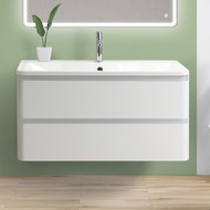 Тумба подвесная с раковиной BelBagno ALBANO-1200-2C-SO-BL 120 см, Bianco Lucido, Цвет фасада: Bianco Lucido фото 