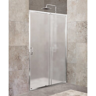 Душевая дверь BelBagno 120 см UNIQUE-BF-1-120/135-P-Cr, хром/текстурное фото 