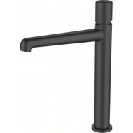 Смеситель для раковины высокий BelBagno UNO-LMC-NERO-W0, черный матовый, Цвет производителя: чёрный матовый фото 
