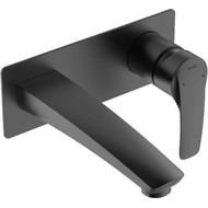 Смеситель для раковины настенный Iddis Ray RAYBL00i65, черный матовый фото 