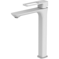 Смеситель для раковины высокий Iddis Slide SLIWT01i01, белый матовый фото 