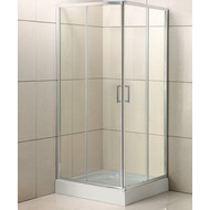 Душевое ограждение BelBagno 95x95 см UNO-195-A-2-95-C-Cr, хром/прозрачное фото 