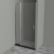 Душевая дверь BelBagno 90 см UNO-B-12-30+60-C-Cr, хром/прозрачное фото 