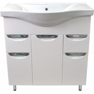 Тумба напольная с раковиной Стиль 100/2 см, белый фото 