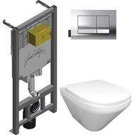 Инсталляция с подвесным безободковым унитазом Jacob Delafon Modern Life E21773RU-00 фото 