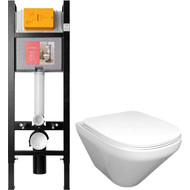 Инсталляция с подвесным безободковым унитазом Jacob Delafon Modern Life E21774RU-00 фото 