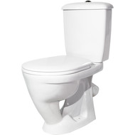 Унитаз-компакт Оскольская керамика Радуга тарельчатый Стандарт с полипропиленовой крышкой 41901130032 фото 