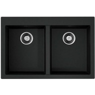 Кухонная мойка Omoikiri Bosen 80-2-BL 4993836, чёрный, Цвет производителя: чёрный фото 