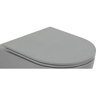 Сиденье с крышкой для унитаза BelBagno Colorato микролифт BB062SC-GR, серый матовый фото 