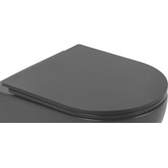 Сиденье с крышкой для унитаза BelBagno Colorato микролифт BB062SC-MB, чёрный матовый фото 