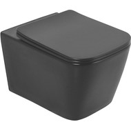 Унитаз подвесной безободковый BelBagno Ardente-C BB3202CHR-MB, чёрный матовый, Цвет производителя: чёрный матовый фото 