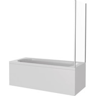 Шторка для ванны Bas Screen SP-75-G-CH 750х1400 мм, хром/матовое фото 