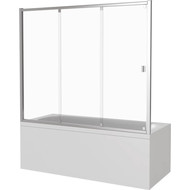 Шторка для ванны Bas Screen WTW-140-G-CH 1400х1400 мм, хром/матовое фото 