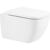 Унитаз подвесной безободковый BelBagno Alpina BB10100CHR с крышкой микролифт BB309SC фото 