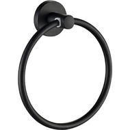 Кольцо для полотенец Haiba HB8704, чёрный матовый фото 