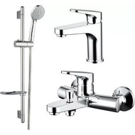 Набор смесителей 3 в 1 для ванны Bravat Eler фото 