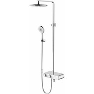 Душевая стойка с термостатом Gappo G2495-1, белый/хром, Цвет производителя: хром фото 