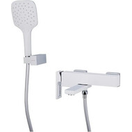 Смеситель для ванны с душевым гарнитуром Gappo Futura G3217-8, белый/хром фото 