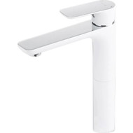 Смеситель для раковины высокий Gappo Noar G1048-2, белый/хром фото 